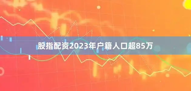 股指配资2023年户籍人口超85万